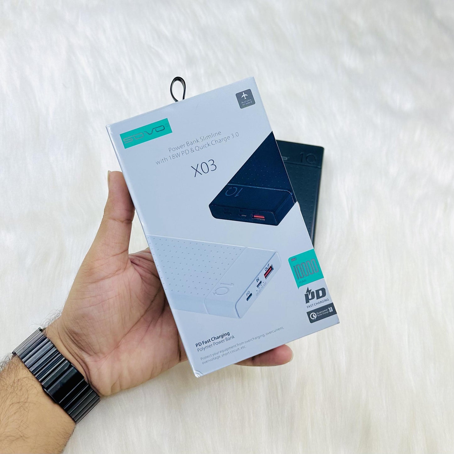 Sovo PD Fast Power Bank 10,000Mah