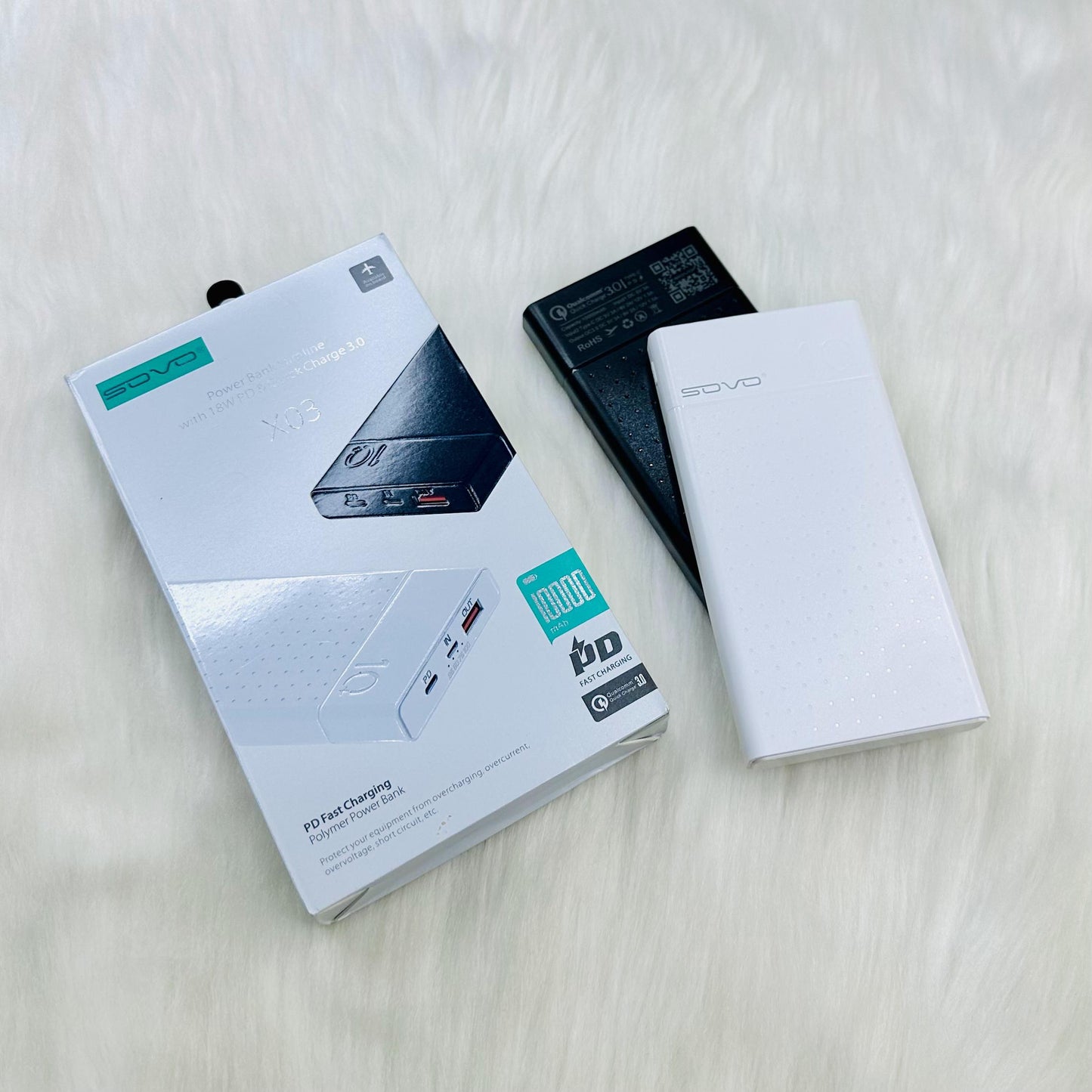 Sovo PD Fast Power Bank 10,000Mah