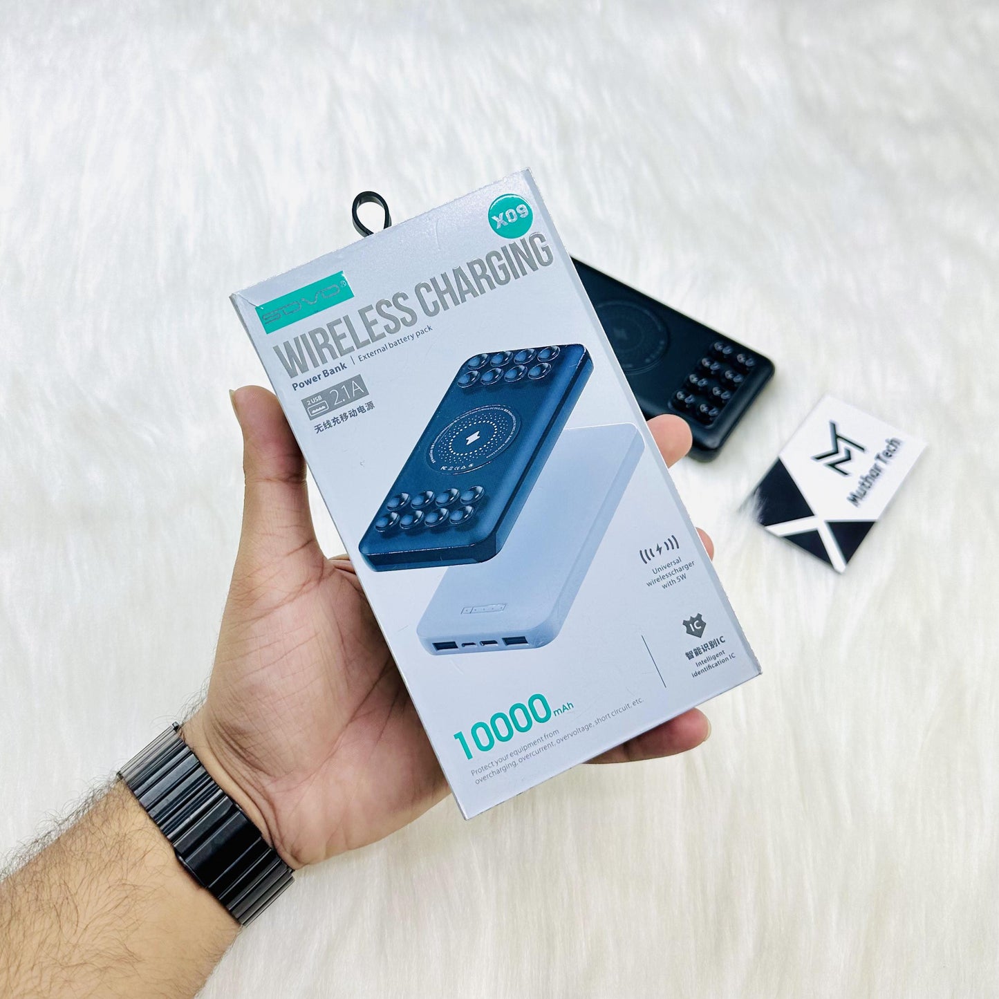 Sovo Wireless Power Bank 10,000Mah