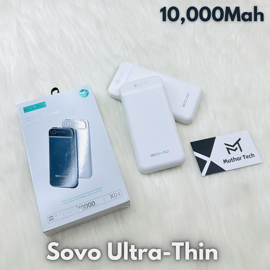 Sovo Ultra-Thin Power Bank 10,000Mah